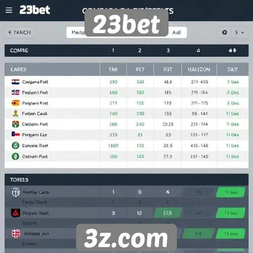 Comparação das odds disponíveis no 23bet